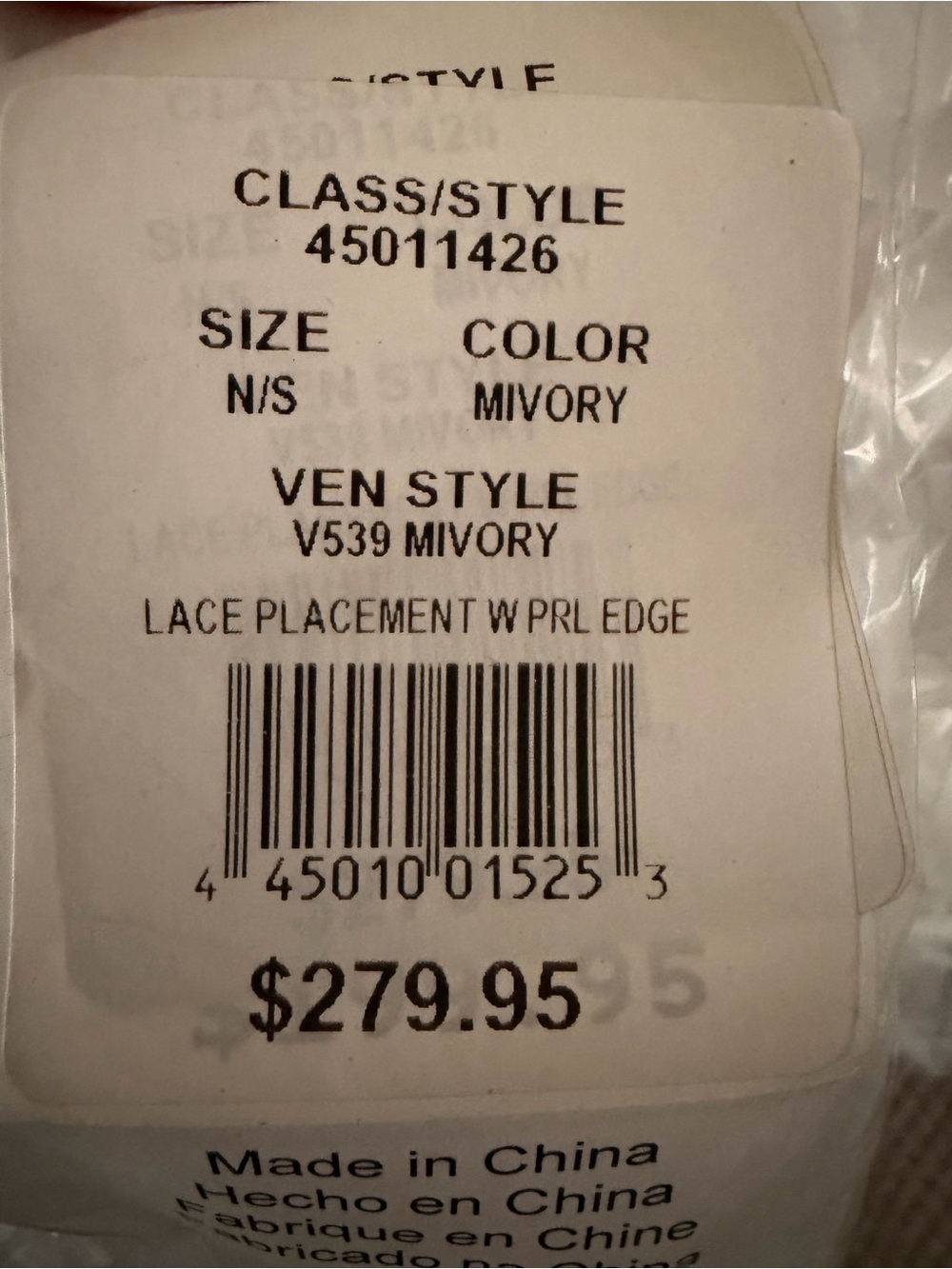 David’s Bridal V539 Pearl Edge Lace Appliqué Wedding Veil Mid Ivory NWT - Picture 2 of 7